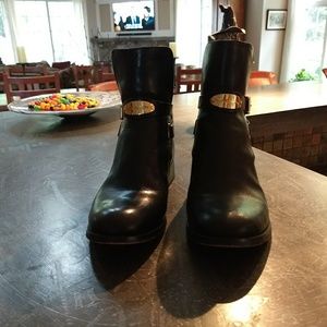 Michael Kors Black Leather Boots